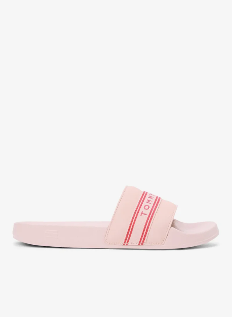 تومي هيلفيغر Logo Tape Webbing Pool Slides
